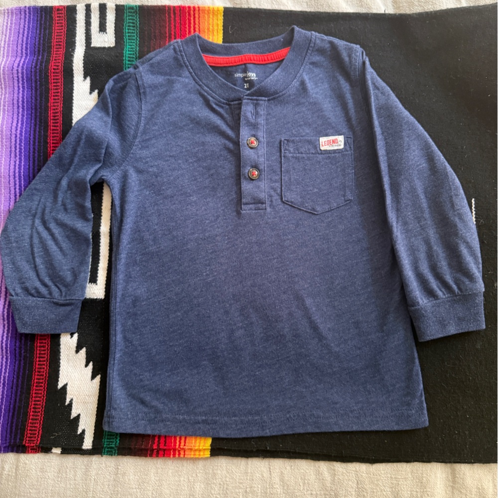 Carter's Navy Long Sleeve Henley